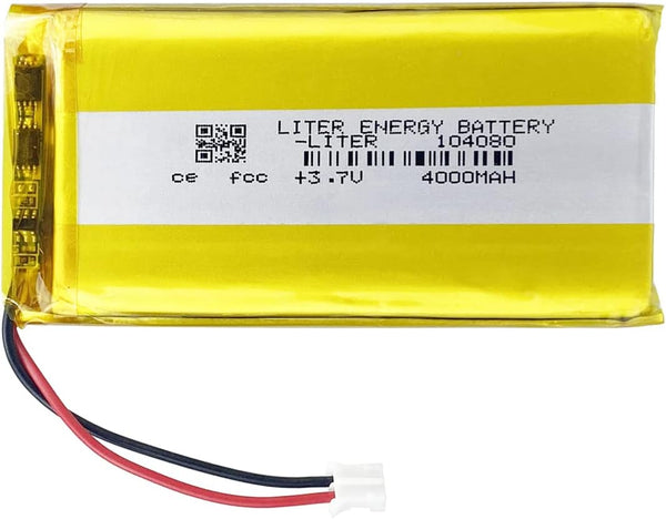 Liter energy battery 3.7V 104080 4000mAh Lithium Polymer ion Battery Rechargeable Polymer Battery Pack with