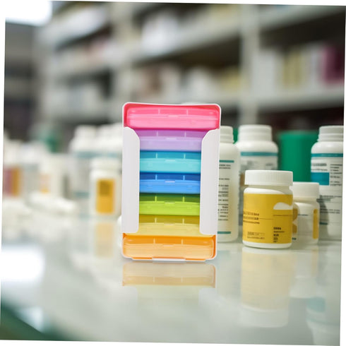 Travel-Friendly Weekly Pill Organizer - Cute Compartment Box for Medications