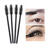 i-Laesh 100 Pcs Disposable Eyelash Brushes, Spoolies for Eyelash Extensions, Mascara Wands, Brow Makeup Supplies Kit