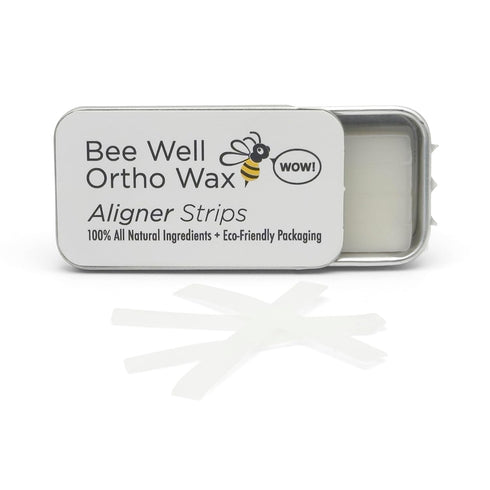 Invisalign Wax, 100% All Natural Beeswax Aligner Kit, Protects & Relieves Irritation, 1 Recyclable Tin with 40 Strips