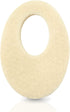 Oval Felt Callus Protective Pads, Adhesive Foot Pads Surrounding Calluses from Rubbing on Shoes, 1/8", 25 Pack