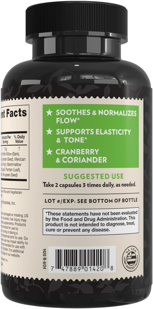 Crystal Star Bladder Strength, 60 Capsules, Herbal Urinary Tract Health Supplement with Cranberry Extract