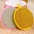 4 pcs Multi-Purpose Kitchen Double Side Round Dishwashing Sponge Scrubber Cleaning Tool