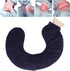 Jauarta U Shaped Hot Water Bottle Warm Neck Soft Rubber Hot Water Bag with Detachable Cloth Cover (Navy Blue)