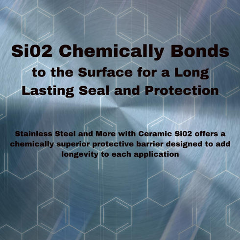 Stainless Steel Cleaner and Polish with Si02 Ceramic Sealer to Resist Fingerprints, Smudges, and Water Spots