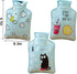 3Pcs Mini Hot Water Bottle Bag/Hand Warmer, Small Reusable Cold Pack, Korea Style Cute Therapy Heating Pad (Blue)