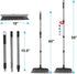 BITOPE Floor Scrub Brush with Long Handle, 10" Heavy Duty Cleaning Brush for Shower, Deck, Tile, Kitchen