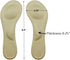 CB 4 Pairs of Suede Sponge Inserts, Invisible Slim Insoles Liners, Ball of Foot Pain Relief Cushion, 3/4 Length for