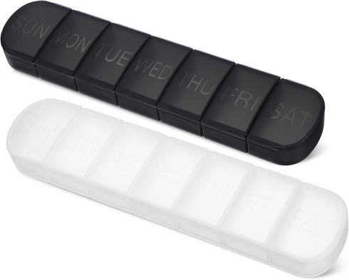 Ipetboom Travel Pill Organizer Weekly Case Separate Compartments Portable Daily Holder