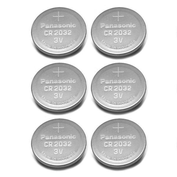 Panasonic CR2032 3V Lithium Coin Battery (Pack of 6)