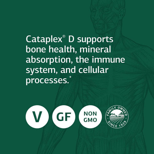 Standard Process Cataplex D - Whole Food Immune Support, Digestive Health, Bone Strength with Cholecalciferol, Calcium
