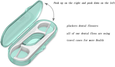Flosser Dispenser Dental Floss Case, Travel Floss Professional Toothpicks with Travel Case for Teeth Cleaning