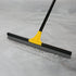 Floor Squeegee for Concrete and Tile Cleaning - 24'' Heavy Duty Rubber Scraper with 60'' Long Handle