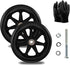 Generic Replacement Wheels for Walkers & Rollators Eco-Friendly Rubber Tire, Wear-Resistant PU, Non-Slip,