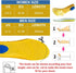 XINIFOOT 3 Pairs Elastic Shock Absorbing Shoe Insoles, Breathable Honeycomb Sneaker Inserts for Men