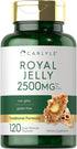 Carlyle Royal Jelly Capsule, 2500mg, 120 Count, Non-GMO and Gluten Free Formula