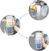 OCHEAL Retractable Makeup Brush Holders, Clear Travel Makeup Brush Case, Dustproof Storage for Women and Girls Makeup