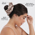 Kitsch Satin Hair Scrunchies for Women - 2 pcs (Black/Gold) - Softer Than Silk