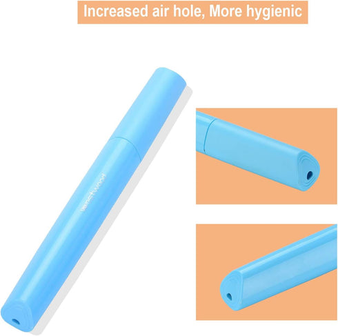 Travel Toothbrush Case, Plastic Container with Air Hole, Breathable Design for Daily Use