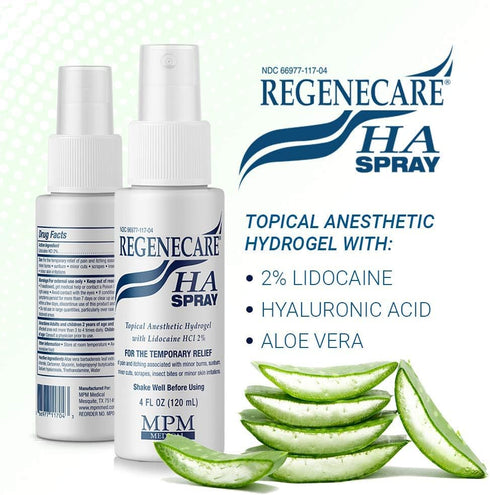 HA Hydrogel Spray with Lidocaine - 4oz Bottle