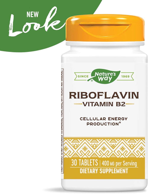 Nature's Way Riboflavin Vitamin B2 - 400 mg per serving, Pack of 3