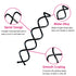 Spiral Bobby Pins Black with Storage Tin, 20 Pcs Spin Pins for Hair (2&2.4 Inch), Premium Non-Scratched Twist Hair Pins