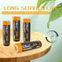 3.7 Volt Rechargeable Batteries 3200mAh for Flashlights, Headlamps, Doorbells, RC Cars (2 Pack Flat Top)