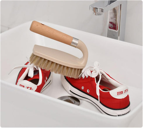 Scrubbing Brush for Carpet Cleaning, Heavy Duty Cleaning Brush with Stiff Bristles for Floors, Bathroom, and Kitchen