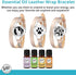 Set, 12 Wild Essentials Arbol Tree Essential Oil Leather Wrap Bracelet Diffuser Kit, Gift Lavender, Lemongrass