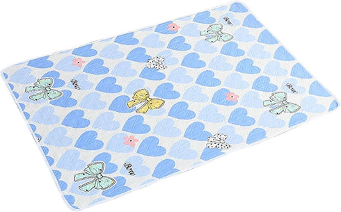 JTJIYN 100x150cm 4 Layers Diaper Mat Waterproof Washable Changing Pads for Night and