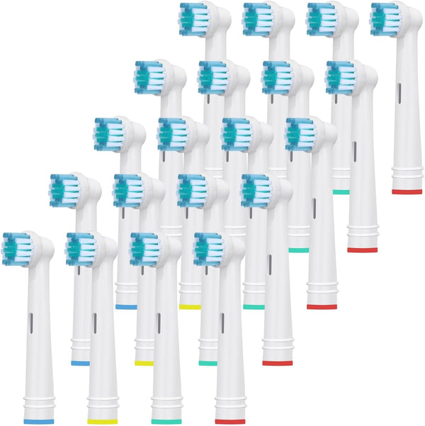 Electric Toothbrush Replacement Heads Refills for Oral B, Precision Clean, Gentle & Effective Cleaning, by DeBizz