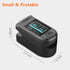 Pulse Oximeter Fingertip, Portable Blood Oxygen Saturation Monitor for Heart Rate and SpO2 Level (BLACK)