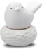 Little Bird Nest White Ceramic Diffusers for Essential Oils and Aromatherapy Fragrance, Non-Electric for Car or Bathroom