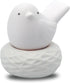 Little Bird Nest White Ceramic Diffusers for Essential Oils and Aromatherapy Fragrance, Non-Electric for Car or Bathroom