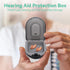 Waterproof Behind-the-Ear Hearing Aid Case, Portable Drop Resistant Storage Box for Hearing Aids, 6.5 x 5 x 2.5cm