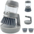 Soap Dispenser Dish Brush with Storage Bracket and Drainage Base, Easy to Clean Kitchen Utensils and Sink, Includes