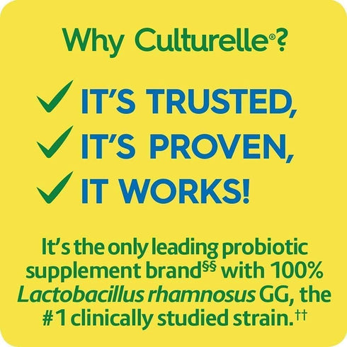 Culturelle Health & Wellness Daily Probiotic - 30 Count, 15 Billion CFUs for Immune Support, Non-GMO, for Men & Women