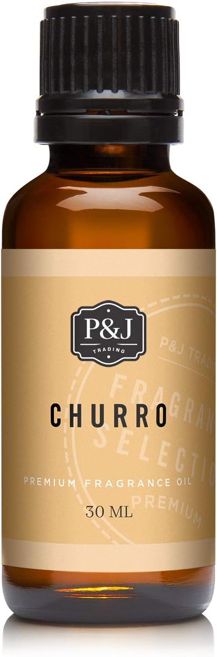 P&J Fragrance Oil | Churro Oil 30ml, Candle Scents for Making, Freshie Scents, Soap Making Supplies