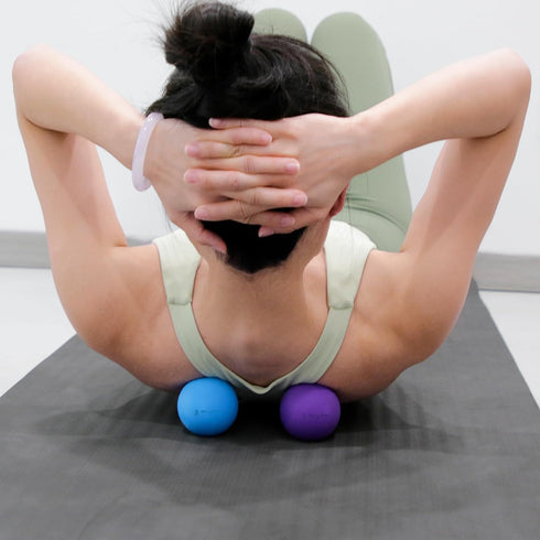 Massage Lacrosse Balls for Myofascial Release, Peanut Massage Ball, Mobility Ball for Physical Therapy - Deep Tissue