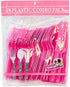Party Dimensions Plastic Hot Pink | Pack of 48 Cutlery Combo, 48 count by Party Dimensions