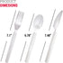 100 Pack Heavy Duty Plastic Clear Knives, Disposable Individually Wrapped, Sturdy Like Silverware, Perfect for Catering
