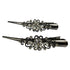 Large Retro Metal Hair Clips Flower Duck Bill Clips with Teeth, Rhinestone Hair Barrettes for Women Girl Accessories
