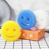 Funny Scratch Dish Smiley Sponge , Remove Stain & Odor Honeycomb Sponge,Durable Household Kitchen Cleaning Cotton,Plastic Sponges (4PCS)