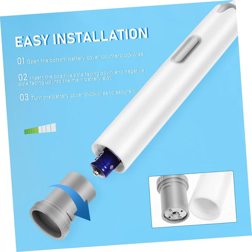 Ipetboom Portable Electric Vibration Toothbrush for Adults with Soft Bristles and Ergonomic Handle Non-Rechargeable