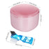 FOMIYES Leak- Bath with Cleaner Brush and Retainer Holder Box - Complete Clean Care for Dentures, Braces, and Mouth Guards, Ideal for Traveling (Pink)