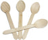 HUJI Eco-Friendly Wooden Spoons, Disposable Wood Cutlery, 50 Spoons, 6.1"
