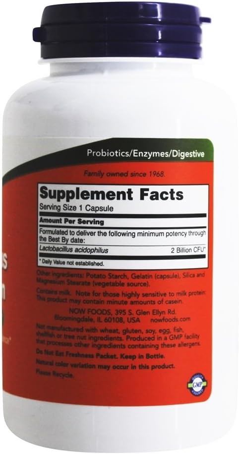 Now Foods Acidophilus, 2 Billion, 250 Caps