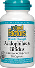 Natural Factors Acidophilus & Bifidus, 90 Capsules for Digestive Support (Multi-Pack).