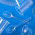 Premium Disposable Clear Plastic Teaspoons, 50 Count, Transparent, Durable, Convenient for Parties and Everyday Use
