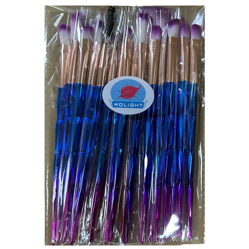 KOLIGHT Pack of 20pcs Cosmetic Eye Shadow Sponge, Eyeliner, Eyebrow, Lip, Nose, Foundation Powder Makeup Brushes Sets